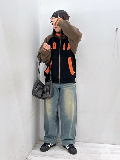 STADIUM KNIT JACKET（ニット/セーター）｜X-girl（エックスガール）の