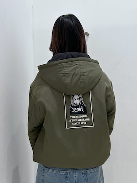 「アイテム（ナイロンジャケット）」を使った、ハヅキさん（レディース・167cm）の秋コーディネート