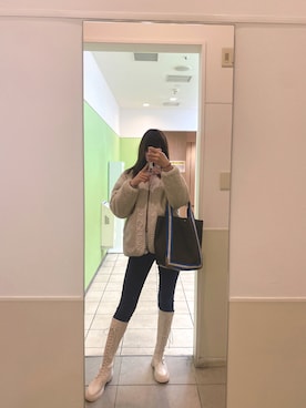 「ANYA HINDMARCH（アニヤハインドマーチ）のアイテム（バッグ）」を使った、nanamiさん（レディース・166cm）の春コーディネート