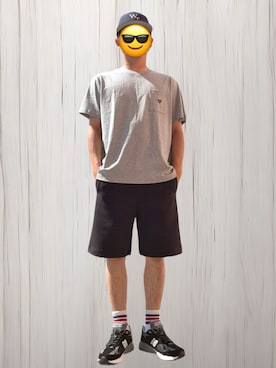 「アイテム（スウェットパンツ）」を使った、West Goroさん（メンズ・172cm）の夏コーディネート