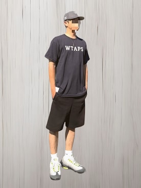 「WTAPS（ダブルタップス）のアイテム」を使った、West Goroさん（メンズ・172cm）の夏コーディネート