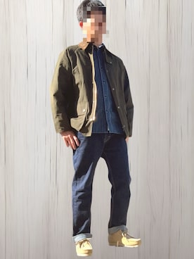 「アイテム（ブルゾン）」を使った、West Goroさん（メンズ・172cm）の秋コーディネート