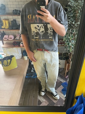 「アイテム（デニムパンツ）」を使った、papa516さん（メンズ・178cm・30代）の夏コーディネート