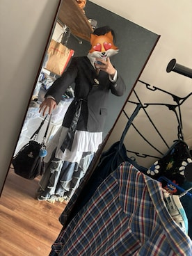 「アイテム（スーツジャケット）」を使った、mikanprinさん（メンズ・177cm）の秋コーディネート