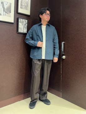 「TAKEO KIKUCHI（タケオキクチ）のアイテム」を使った、shuheiさん（メンズ・175cm）の秋コーディネート
