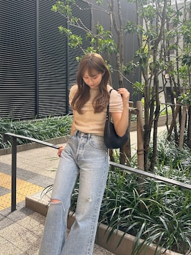 「gemeil（ジェムイル）のアイテム」を使った、mizukiさん（レディース・161cm）の春コーディネート