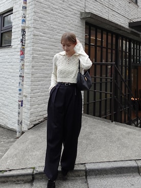 「gemeil（ジェムイル）のアイテム」を使った、mizukiさん（レディース・161cm）の春コーディネート