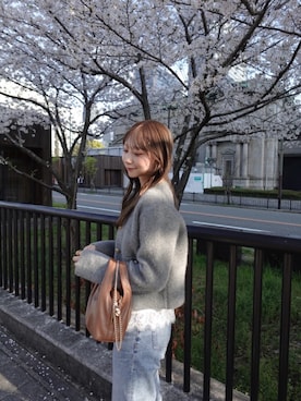 「gemeil（ジェムイル）のアイテム」を使った、mizukiさん（レディース・161cm）の春コーディネート