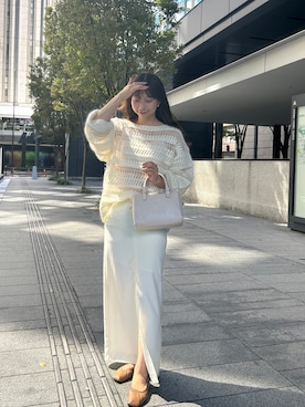 「CLANE（クラネ）のアイテム（ニット/セーター）」を使った、mizukiさん（レディース・162cm）の秋コーディネート
