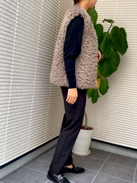「LEPSIM（レプシィム）のアイテム（その他アウター）」を使った、ヨコさん（レディース・157cm）の秋コーディネート