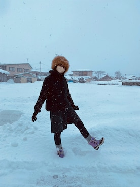 「ロシア帽」｜adahyanさん（レディース・159cm）の冬コーディネート