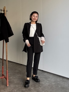 「アイテム（カチューシャ）」を使った、ももぞうさん（レディース・154cm）の冬コーディネート