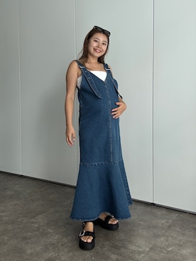 「prose verse（プロズヴェール）のアイテム（ワンピース/ドレス）」を使った、ももぞうさん（レディース・154cm）の夏コーディネート
