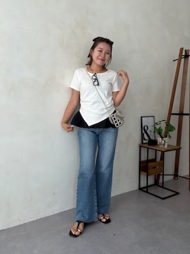 「prose verse（プロズヴェール）のアイテム」を使った、ももぞうさん（レディース・154cm）の夏コーディネート