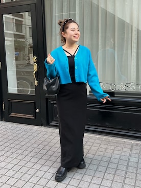 「ほめられ本命コーデ」｜「アイテム（キャミソール）」を使った、ももぞうさん（レディース・154cm）の冬コーディネート