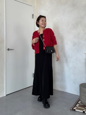 「アイテム（ドレス）」を使った、ももぞうさん（レディース・154cm）の冬コーディネート