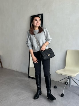 「prose verse（プロズヴェール）のアイテム（スウェット）」を使った、ももぞうさん（レディース・154cm）の秋コーディネート