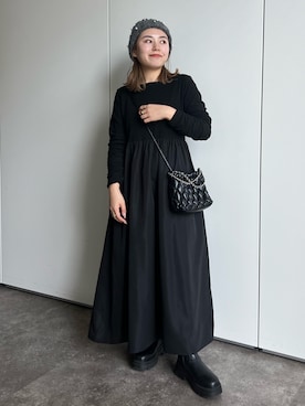 「マイベストコーデ2023」｜「アイテム（MA-1）」を使った、ももぞうさん（レディース・154cm）の冬コーディネート