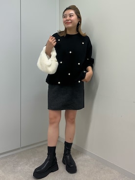 「prose verse（プロズヴェール）のアイテム（スウェット）」を使った、ももぞうさん（レディース・154cm）の秋コーディネート