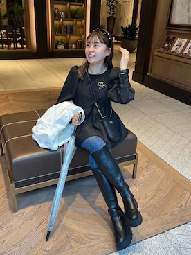 「ぺプラムトップス」｜「アイテム（マウンテンパーカー）」を使った、ももぞうさん（レディース・154cm）の春コーディネート