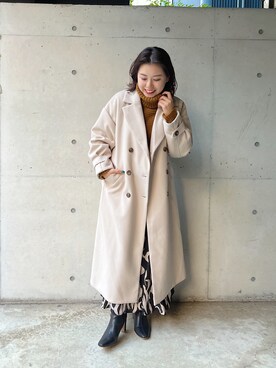 「prose verse（プロズヴェール）のアイテム（その他アウター）」を使った、ももぞうさん（レディース・154cm）の冬コーディネート
