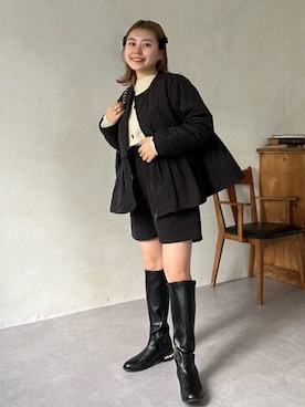 「prose verse（プロズヴェール）のアイテム（ダウンジャケット/コート）」を使った、ももぞうさん（レディース・154cm）の秋コーディネート