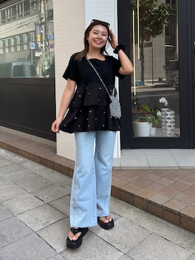 「prose verse（プロズヴェール）のアイテム」を使った、ももぞうさん（骨格ストレート・レディース・154cm）の夏コーディネート