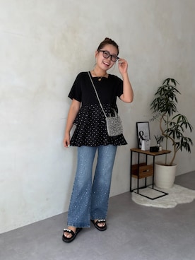 「prose verse（プロズヴェール）のアイテム」を使った、ももぞうさん（レディース・154cm）の夏コーディネート
