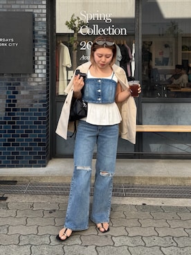 「prose verse（プロズヴェール）のアイテム」を使った、ももぞうさん（レディース・154cm）の夏コーディネート