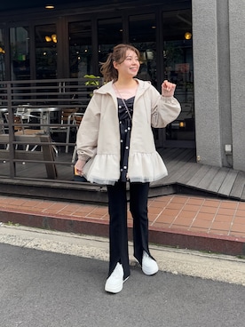 「prose verse（プロズヴェール）のアイテム（ブルゾン）」を使った、ももぞうさん（レディース・154cm）の冬コーディネート