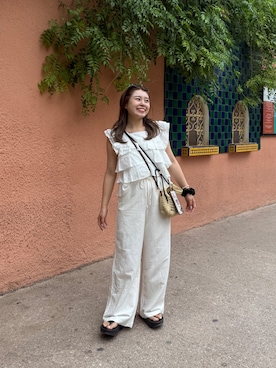 「H&M（エイチ・アンド・エム）のアイテム」を使った、ももぞうさん（骨格ストレート・レディース・154cm）の夏コーディネート