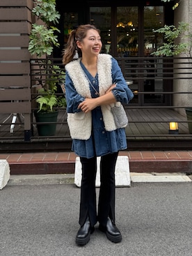 「アイテム（ヘアアクセサリー）」を使った、ももぞうさん（レディース・154cm）の夏コーディネート