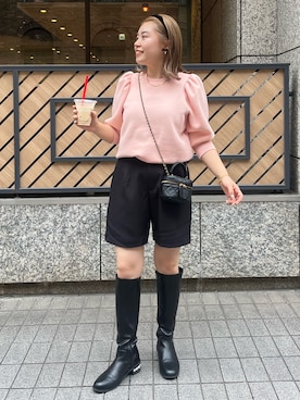 「prose verse（プロズヴェール）のアイテム（スウェット）」を使った、ももぞうさん（レディース・154cm）の秋コーディネート
