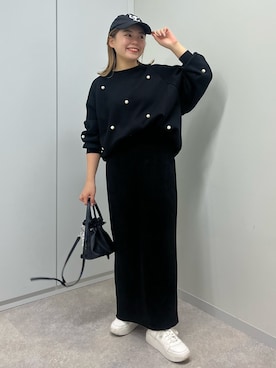 「prose verse（プロズヴェール）のアイテム（スウェット）」を使った、ももぞうさん（レディース・154cm）の秋コーディネート
