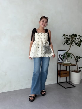 「prose verse（プロズヴェール）のアイテム」を使った、ももぞうさん（レディース・154cm）の夏コーディネート