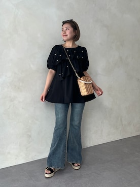 「prose verse（プロズヴェール）のアイテム」を使った、ももぞうさん（レディース・154cm）の春コーディネート