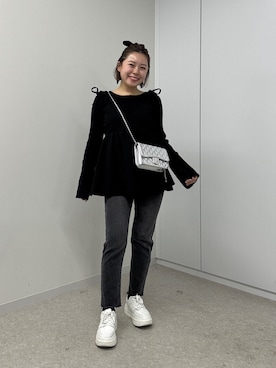 「アイテム（キャミソール）」を使った、ももぞうさん（レディース・154cm）の冬コーディネート