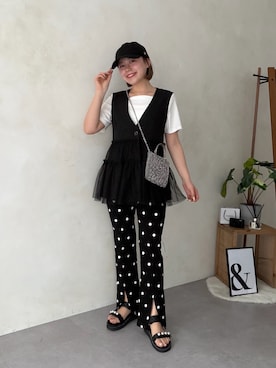 「prose verse（プロズヴェール）のアイテム」を使った、ももぞうさん（レディース・154cm）の夏コーディネート