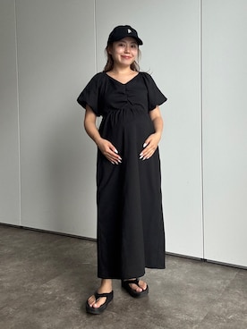 「マタニティコーデ」｜ももぞうさん（レディース・154cm）の夏コーディネート