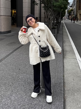 「アイテム（その他アウター）」を使った、ももぞうさん（レディース・154cm）の秋コーディネート