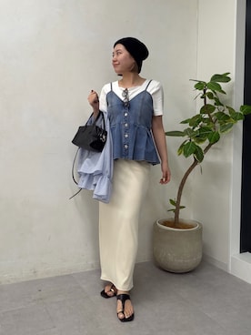 「prose verse（プロズヴェール）のアイテム」を使った、ももぞうさん（レディース・154cm）の春コーディネート