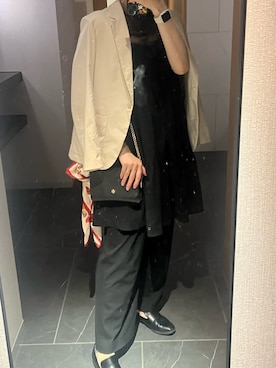 「TORY BURCH（トリーバーチ）のアイテム」を使った、🦥さん（レディース・172cm）の夏コーディネート