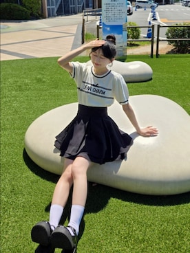 「INGNI（イング）のアイテム」を使った、0shioris2さん（レディース・151cm）の夏コーディネート