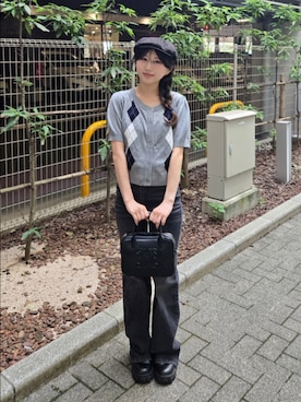 「秋服」｜「アイテム（帽子）」を使った、0shioris2さん（レディース・151cm）の秋コーディネート