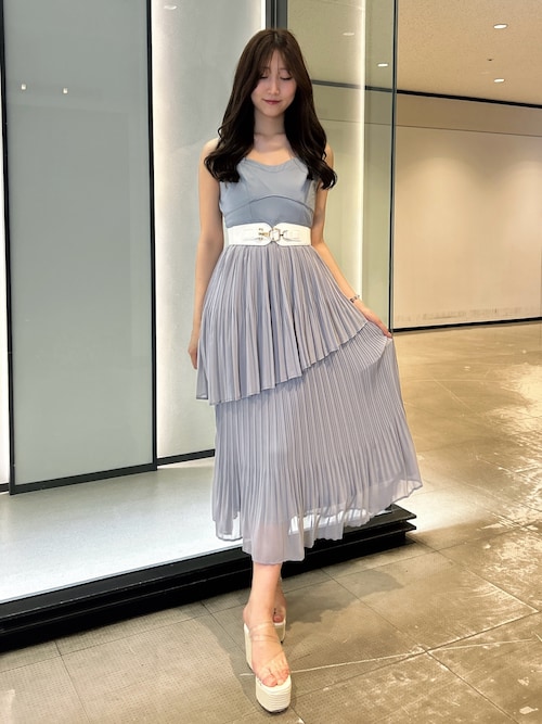 リゼクシー シフォンプリーツキャミワンピース セール】シフォンプリーツキャミワンピース（ワンピース