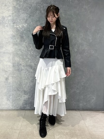 アシンメトリーラッフルフレアスカート｜リゼクシー（RESEXXY