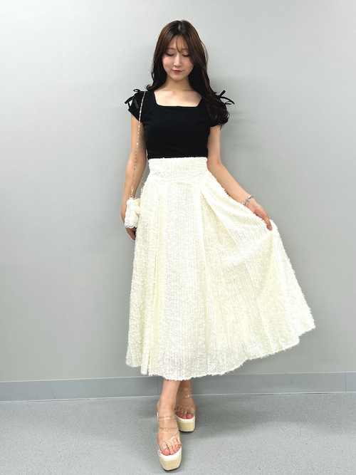 ◆送料・関税無料◆Re/Done ショルダーリボン デニムトップス スクエアカットショルダーリボントップス（Tシャツ/カットソー
