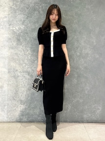 sheller ノースリーブペプラムトップス