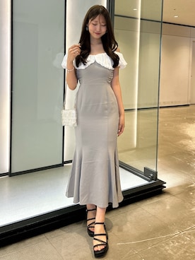 「アイテム（ワンピース）」を使った、nanamiさん（レディース・166cm）の夏コーディネート