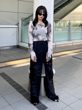 「大人カジュアルコーデ」｜「アイテム（カーゴパンツ）」を使った、MINAさん（レディース・163cm）の夏コーディネート